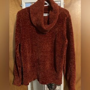 Loft rust chenille sweater !